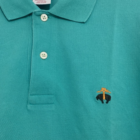 Brooks Brothers Original Fit Sky Blue Performance Polo Size Medium ( 51 A ) - Picture 3 of 4